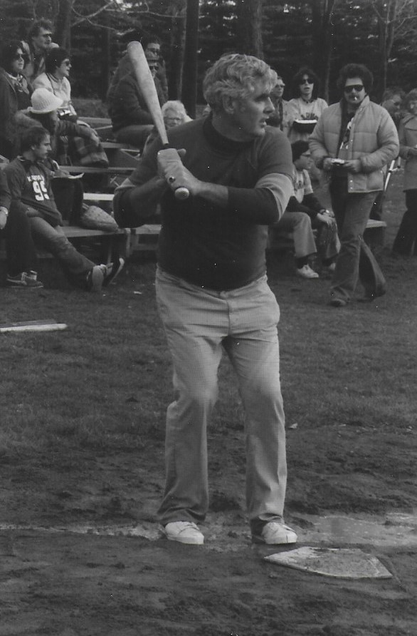 Another man at bat during Industry vs. Pharmacy game