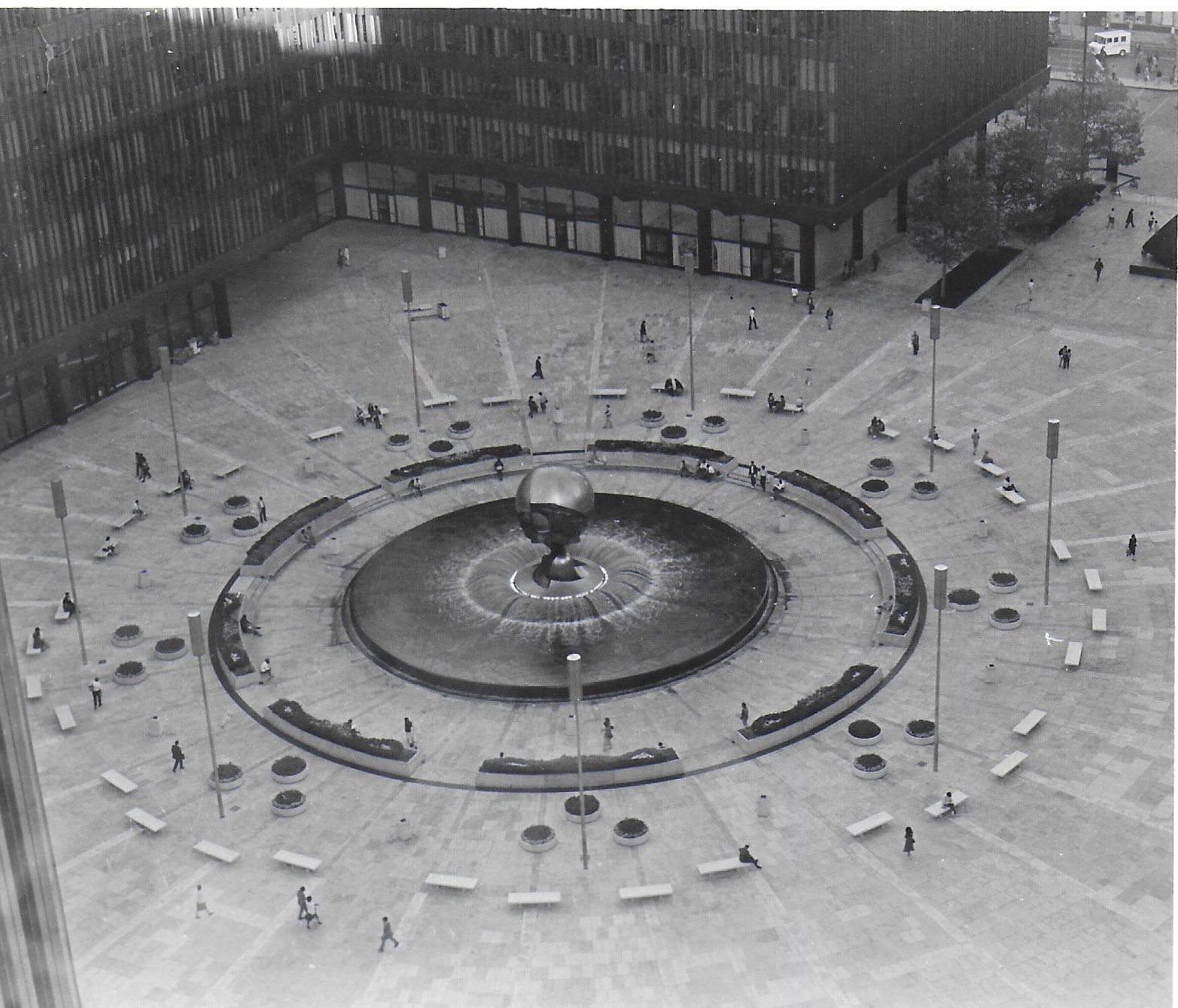 Courtyard Between Twin Towers