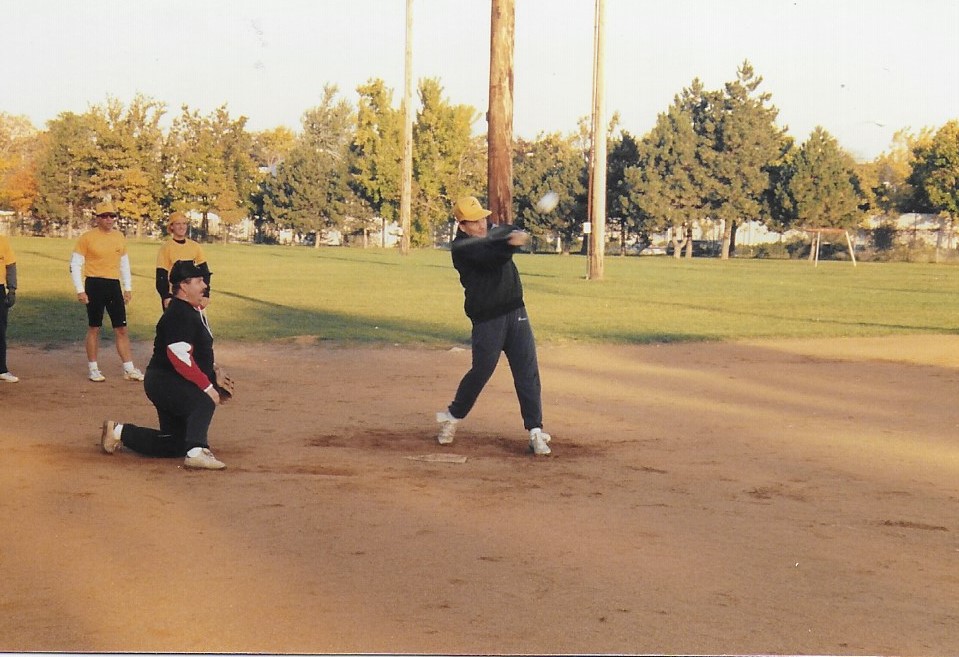 Softball Player Gets a Hit