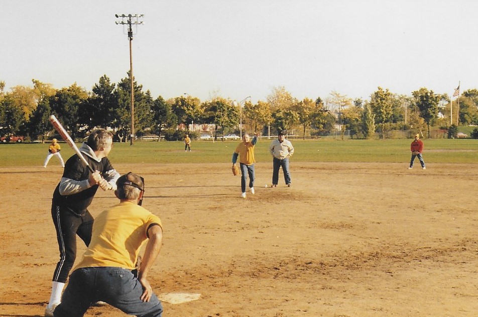 Batter Up at Softball Game