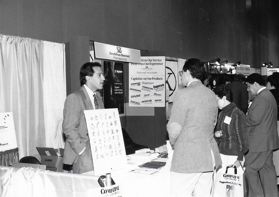 Guests at Exhibit Booth