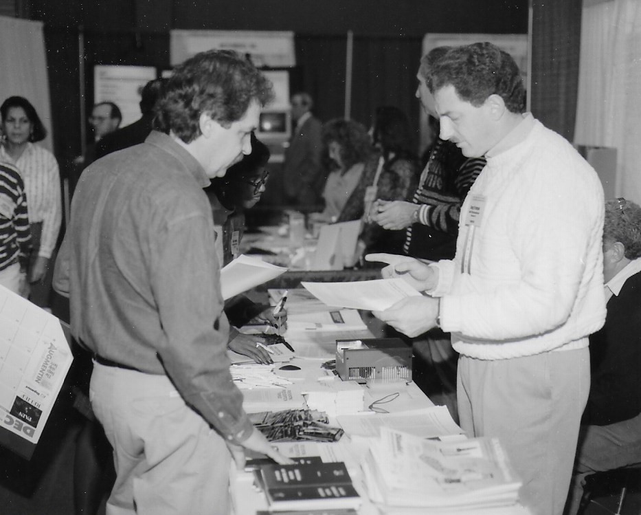 At the Exhibit Tables