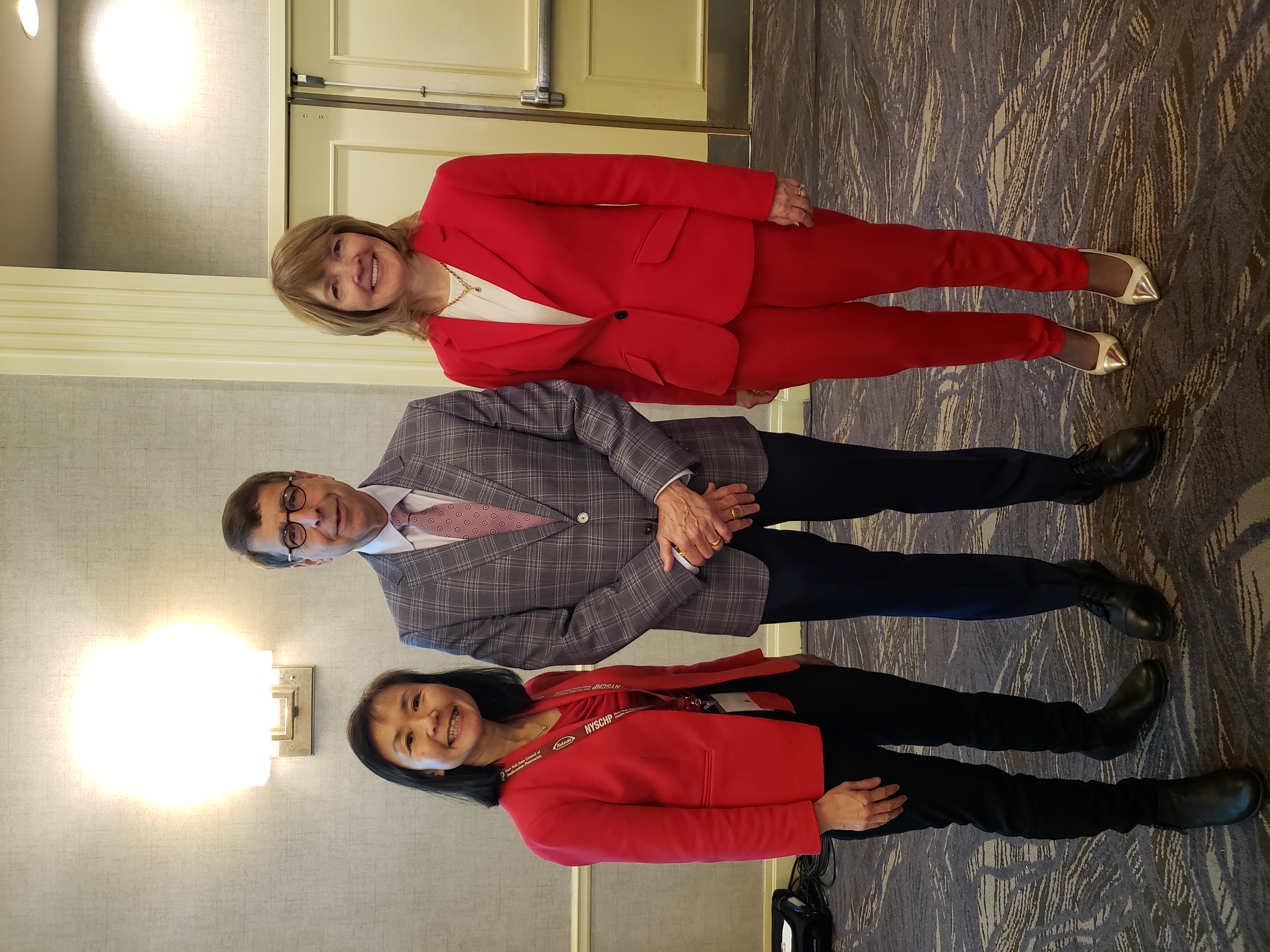Angela Cheng, Paul Abramowitz and Ruth Cassidy staqnd together